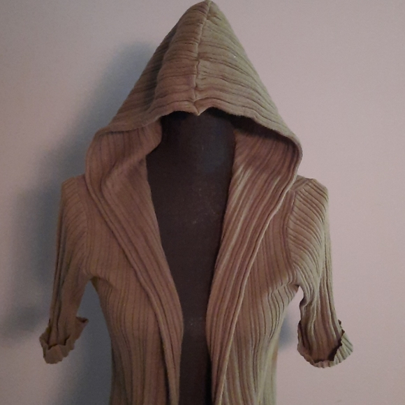 Dress barn hooded open front cardigan - Picture 5 of 7